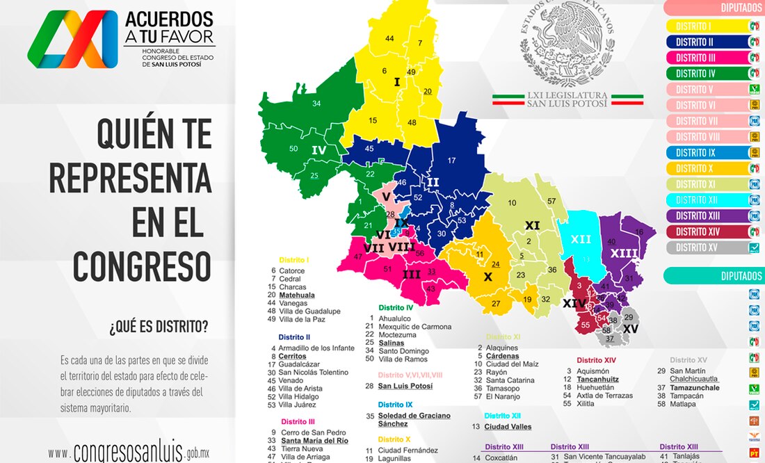 La Redistritación Electoral Conoce A Cual Distrito Perteneces San Luis Potosí 3467