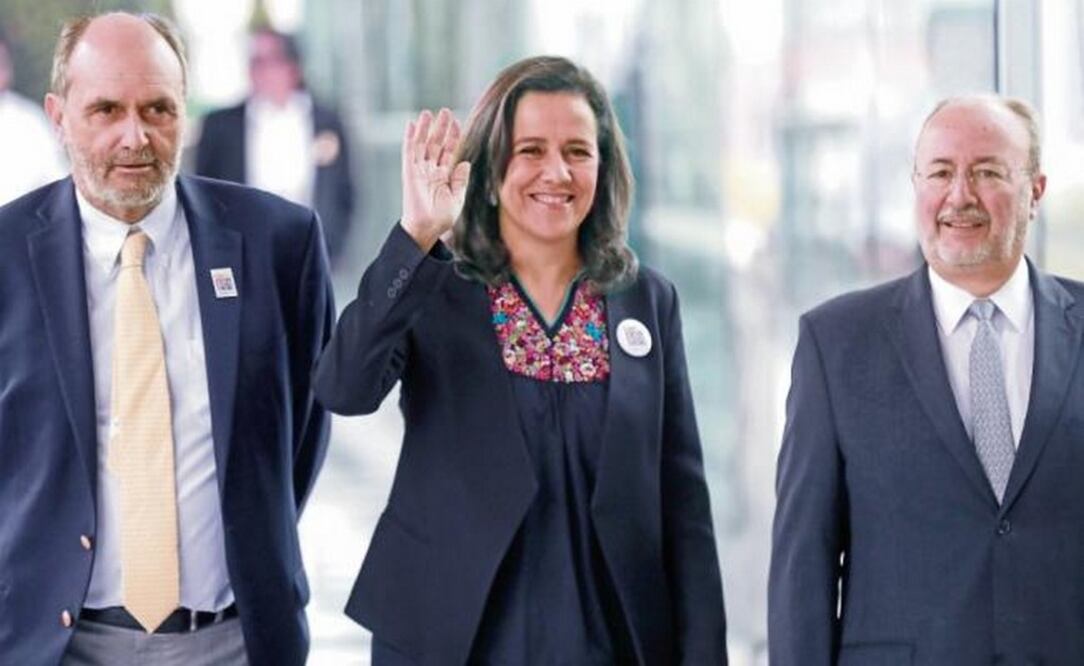 Luego de participar en el Foro Nacional de Turismo, Margarita Zavala le pidió formalidad a Andrés Manuel López Obrador, pues dijo que es lamentable que cambie de opinión sobre la construcción del NAIM. Foto: ALEJANDRA LEYVA. EL UNIVERSAL