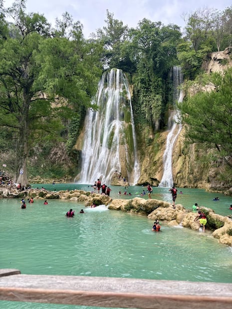 Cascada Minas Viejas en SLP. Foto: FB@Casa de Renta Hernández