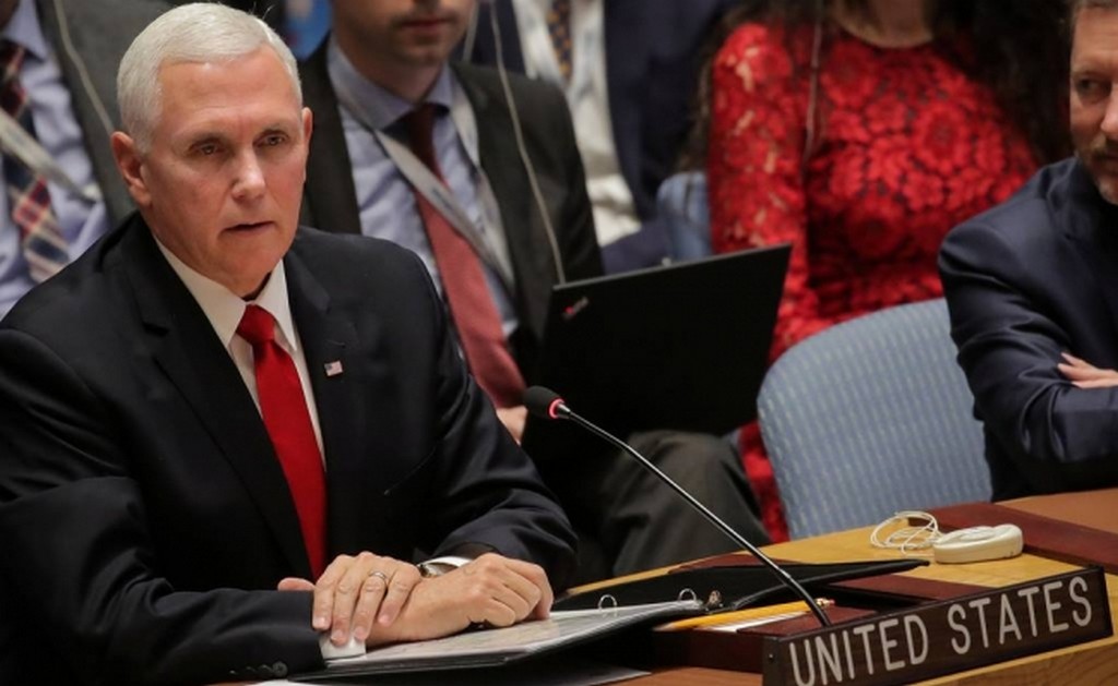 El vicepresidente de Estados Unidos, Mike Pence, en las Naciones Unidas (Foto: Reuters)