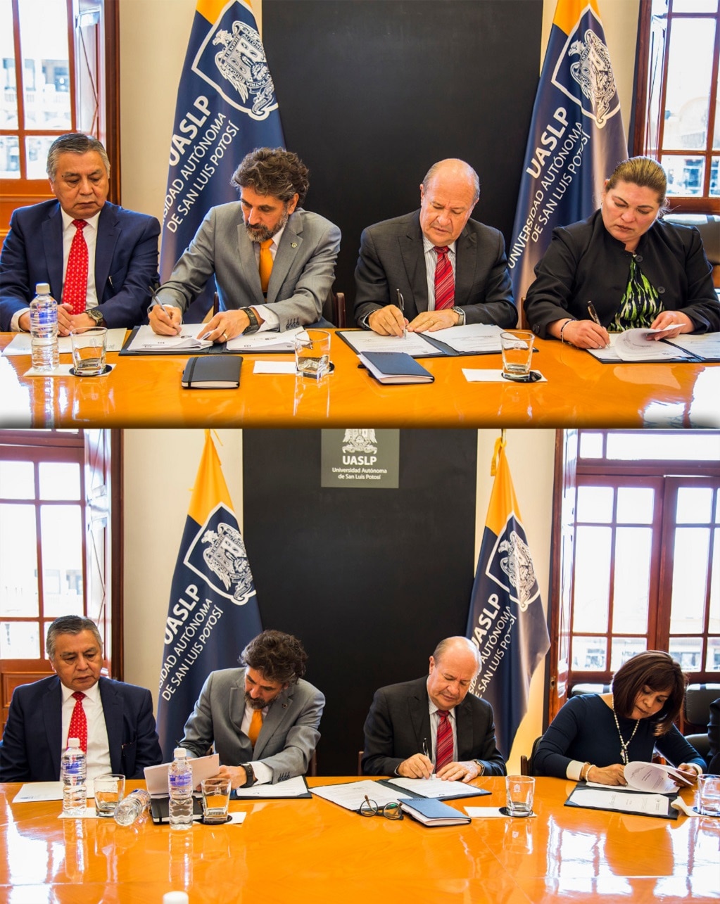 Firma UASLP incremento salarial para 2019 con sindicatos universitarios