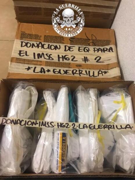 “La Guerrilla”, barra del Atlético de San Luis dona material de protección para personal médico del IMSS