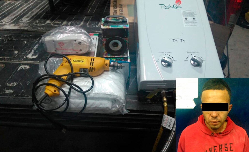 Detienen a ladrón domiciliario en la Progreso