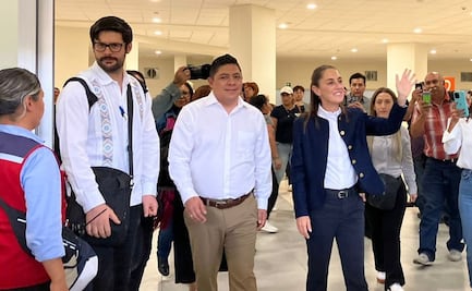 Gallardo recibe a la presidenta Claudia Sheinbaum en su primera gira de trabajo por SLP 