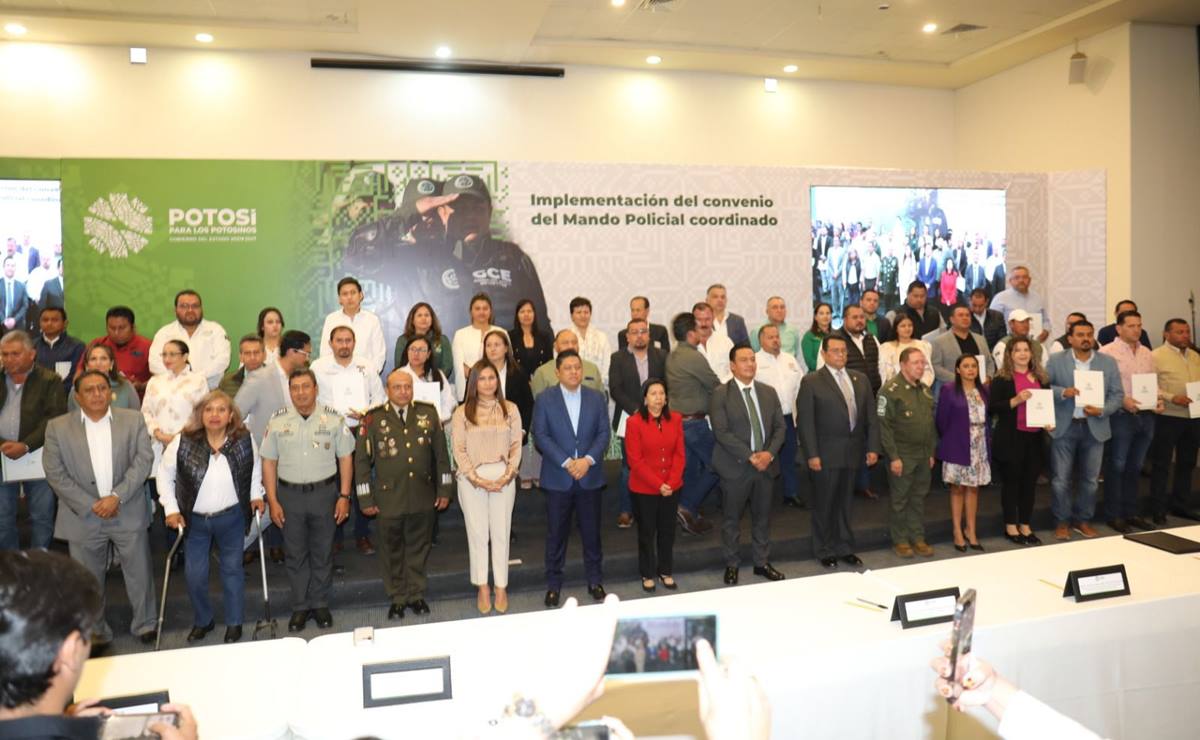 Buscan reducir índices de violencia en SLP con Mando Policial Coordinado