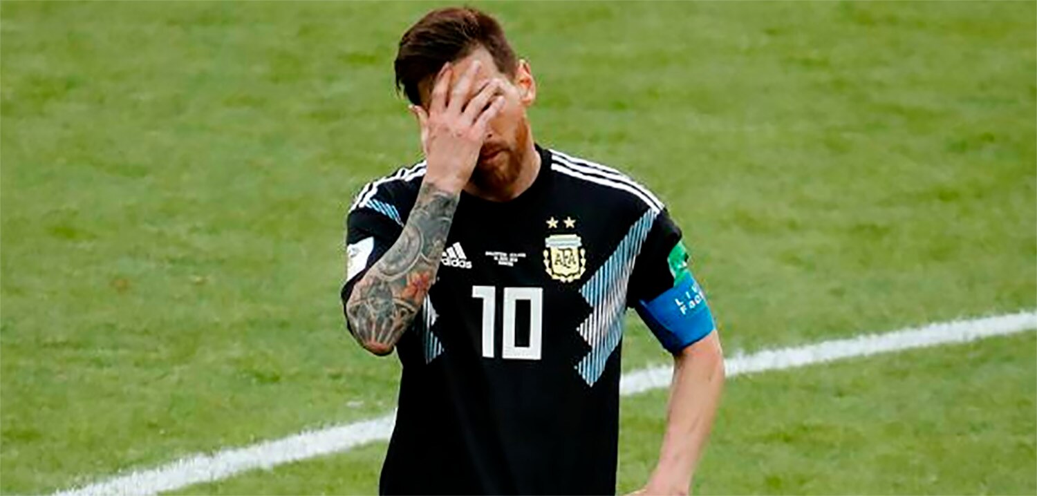 Messi dejo ir la victoria y Argentina empata con Islandia