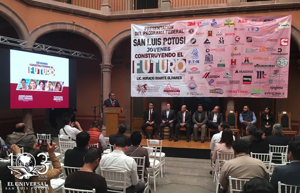 Presentan "Jóvenes Construyendo el Futuro" en SLP