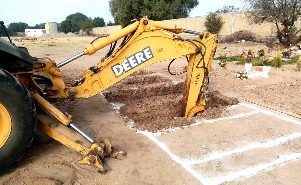 Por aumento de Covid-19, cavarán 50 fosas en Panteón de Milpillas en SLP 