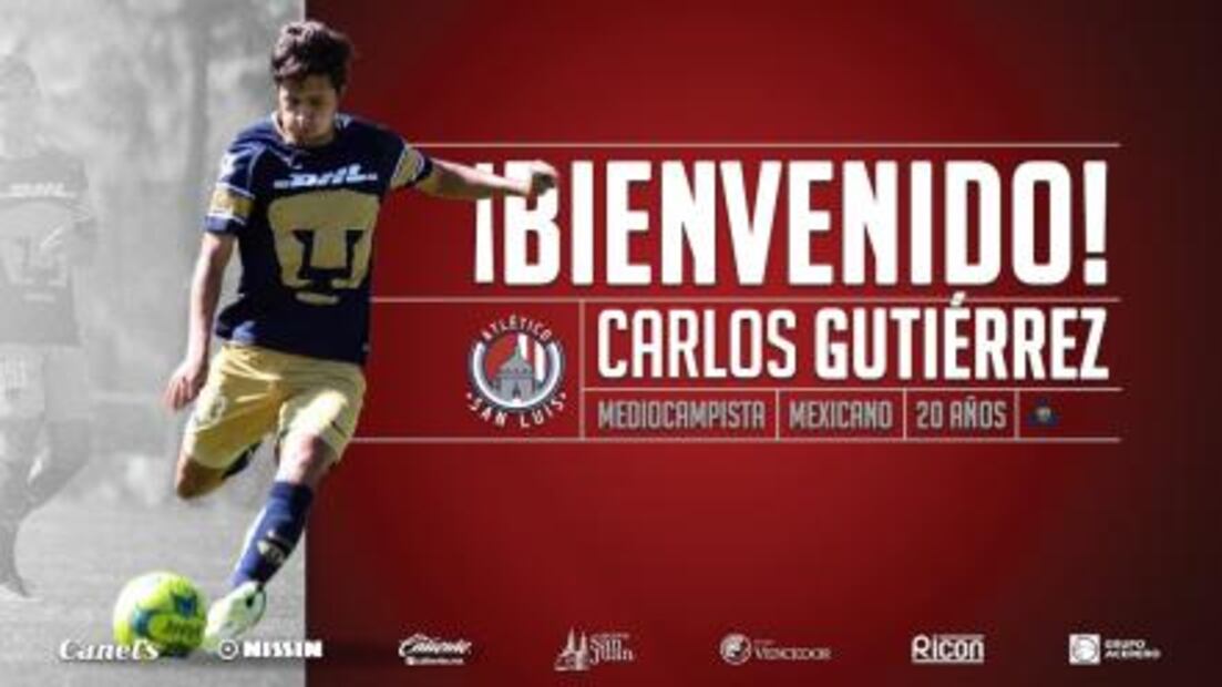 Carlos Gutiérrez y Germán Berterame, nuevos refuerzos del Atlético de San Luis 