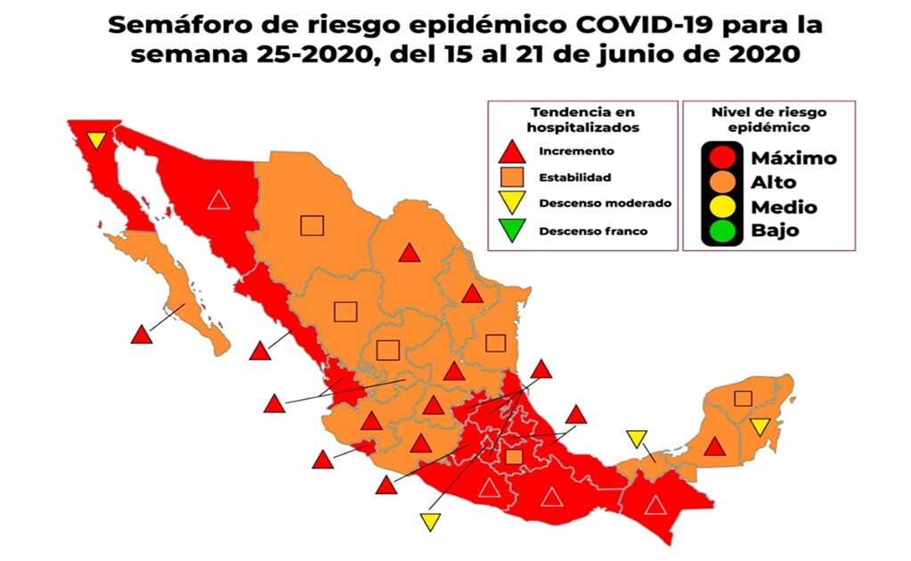 Gobierno de México colocó a San Luis Potosí en semáforo naranja ante Covid-19