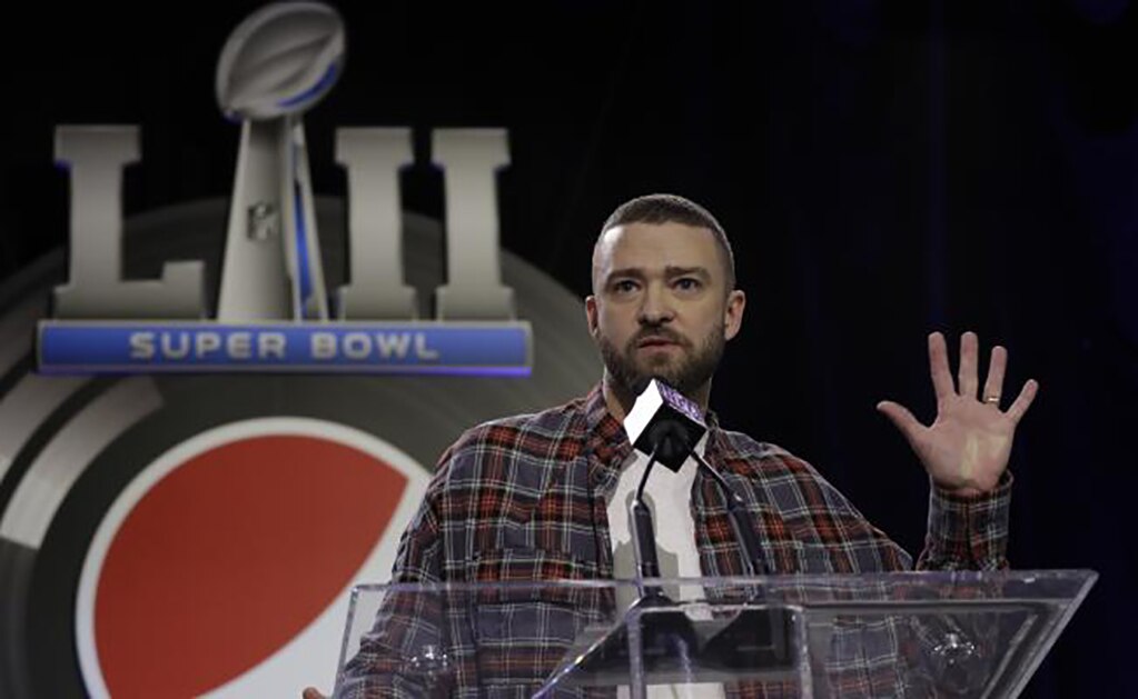 Justin Timberlake, listo para el show del Super Bowl LII