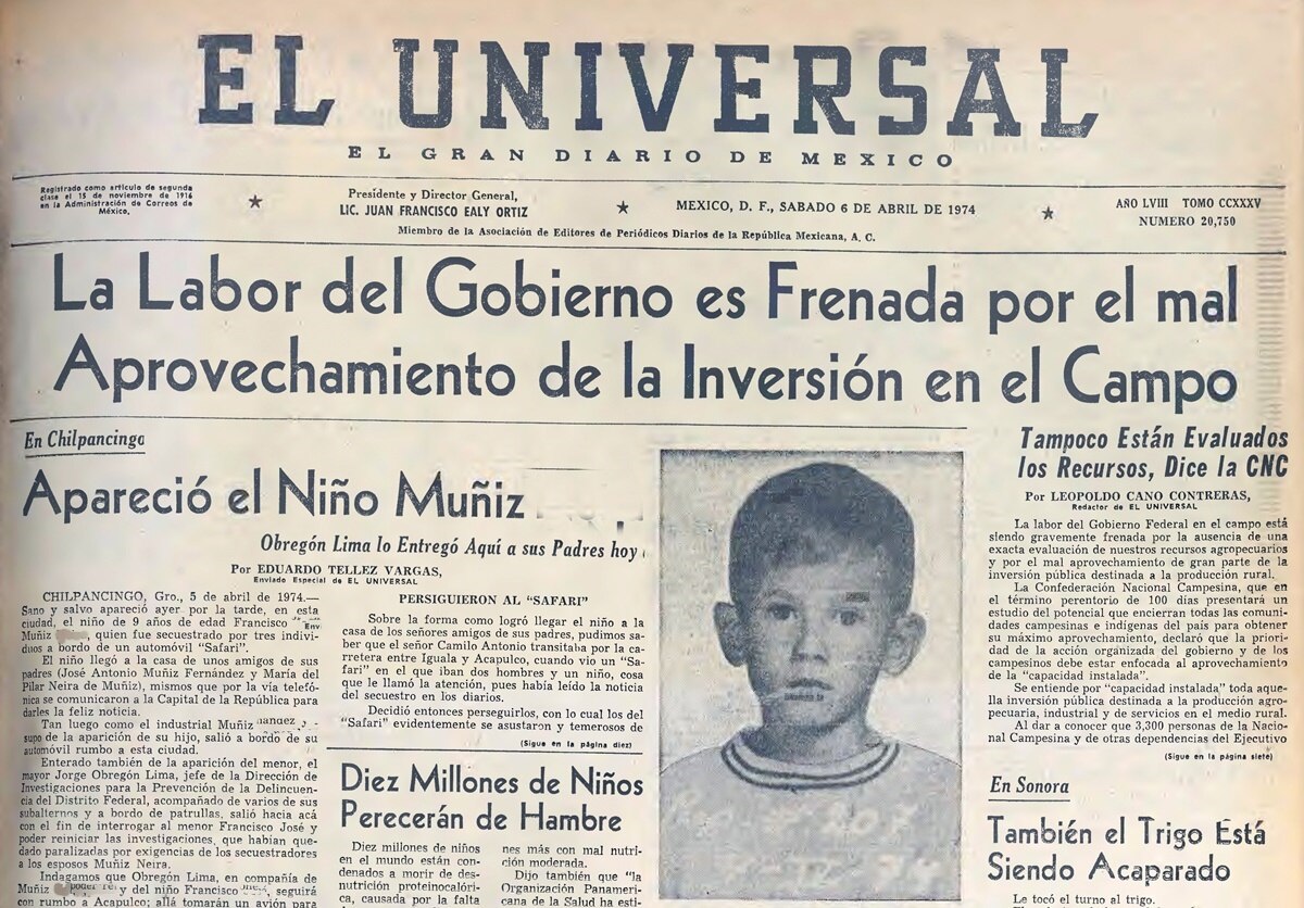 El niño rescatado en 1974 gracias a una increíble casualidad