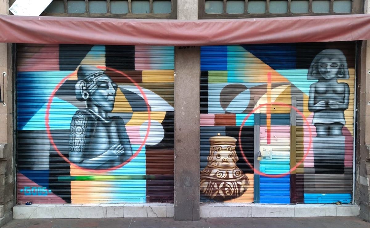 Artista urbano plasma riqueza de la comunidad tének en mural de la capital de SLP