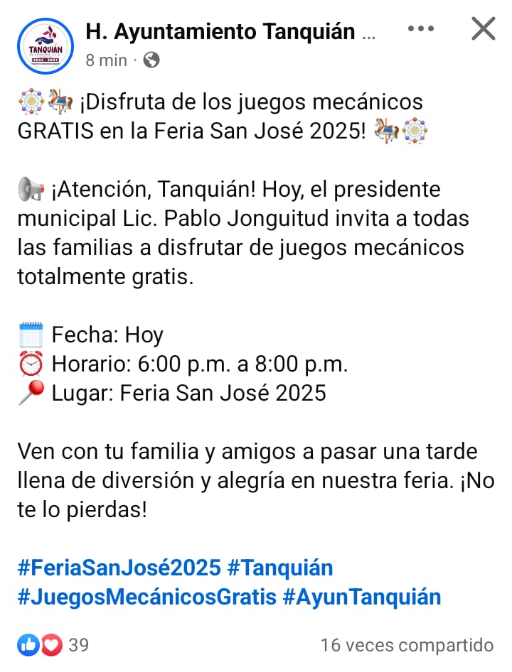 Feria de San José. Foto: Captura de pantalla