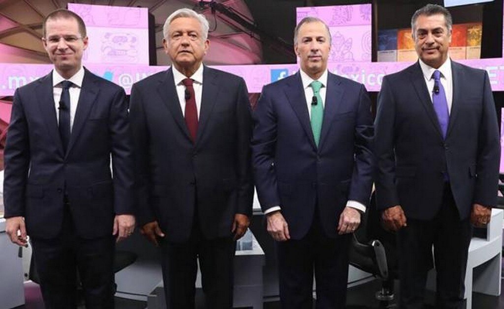 En la foto: Ricardo Anaya, Andrés Manuel López Obrador, José Antonio Meade, Jaime Rodríguez Calderón, candidatos a la Presidencia de la República (ARCHIVO. EL UNIVERSAL)