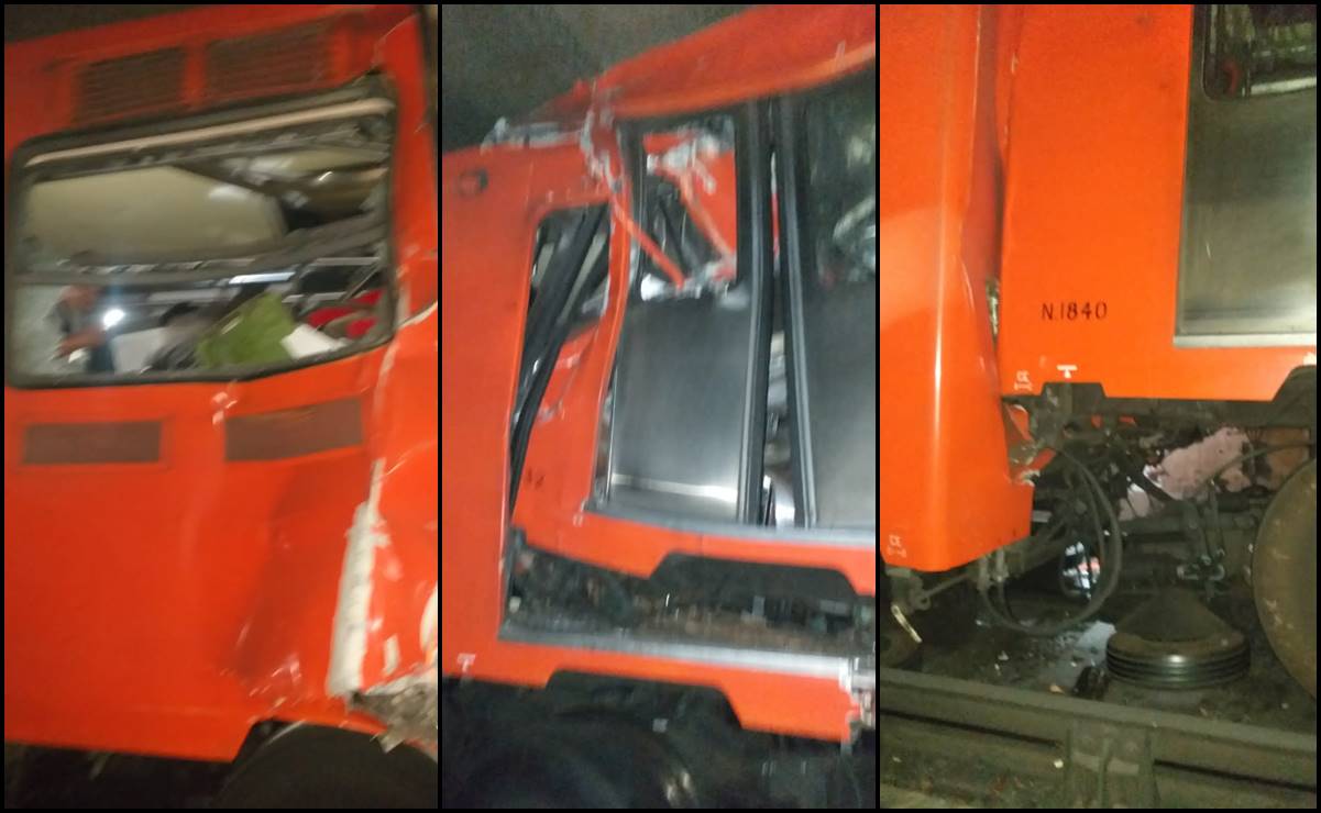 Choque de trenes en Línea 3 del Metro CDMX deja al momento un muerto, 4 prensados y decenas de heridos