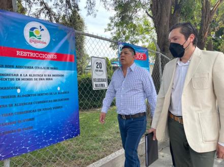 Gallardo va por rescate del Parque Acuático Gogorrón para que potosinos lo disfruten de forma gratuita