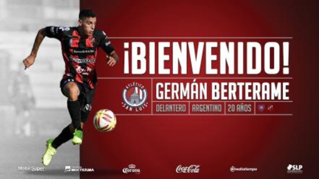 Carlos Gutiérrez y Germán Berterame, nuevos refuerzos del Atlético de San Luis 