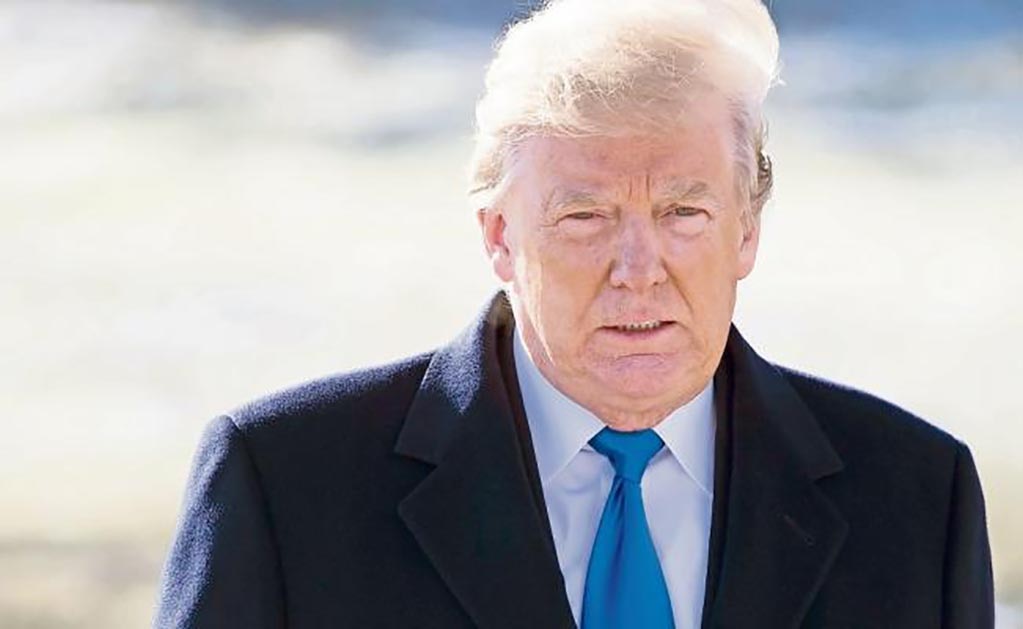 Firme. El presidente Donald Trump afirma que sin muro y seguridad fronteriza, no habrá reforma migratoria. (SAULLOEB. AFP)