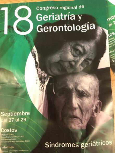 SLP celebrará 18 Congreso de Geriatría y Gerontología