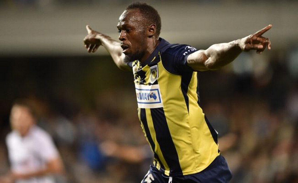  Usain Bolt marca doblete con el Central Coast Mariners