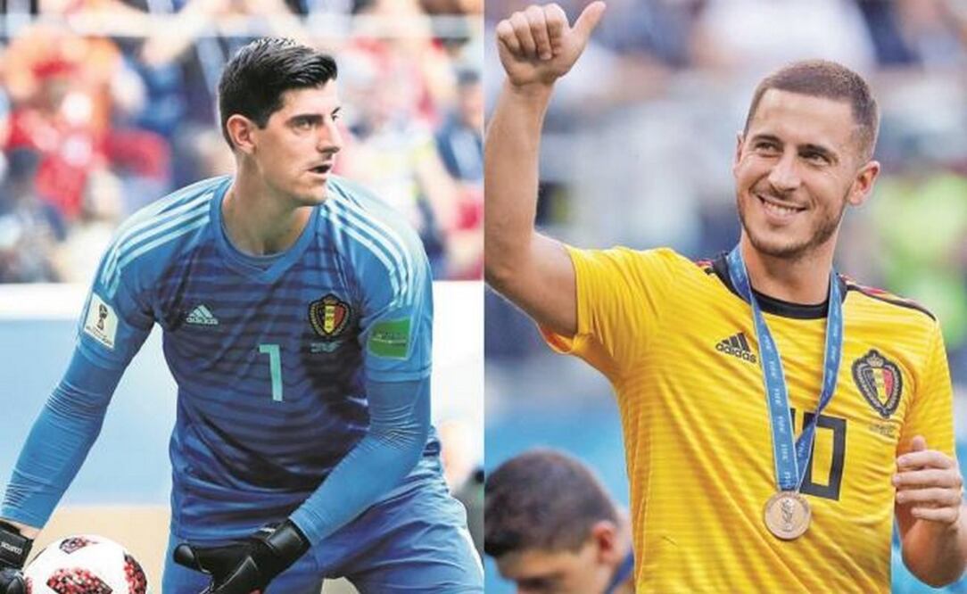 El portero y el ofensivo de la selección de Bélgica vestirían de blanco para la próxima campaña (EFE Y REUTERS)