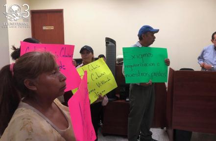 Piden intervención del Congreso para regular predios en colonia Lucio Cabañas