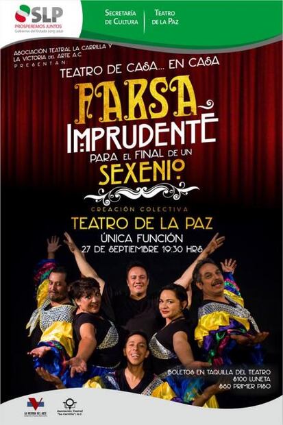 Invitan a presenciar la obra “Farsa imprudente para el final de un sexenio”
