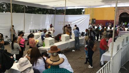 Participación y desorden, características en la elección interna de Morena en SLP