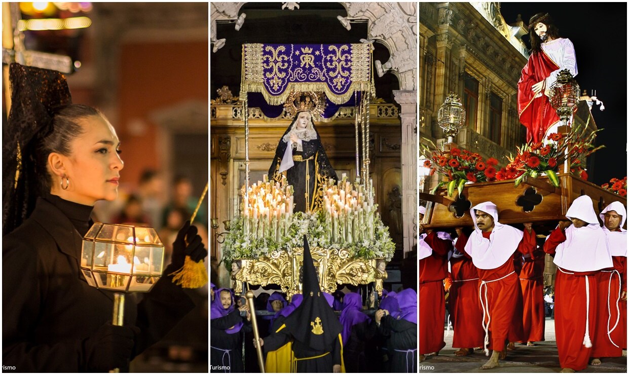 Semana Santa 2025: ¿Quiénes son los encapuchados durante la Procesión del Silencio en SLP?