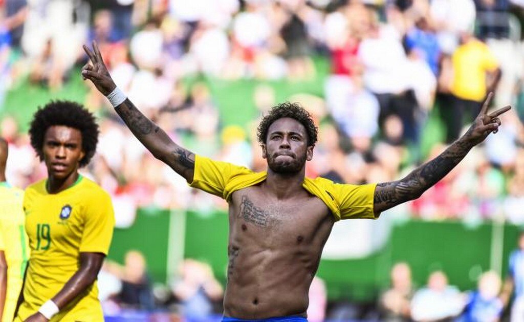 Brasil golea previo a la Copa del Mundo