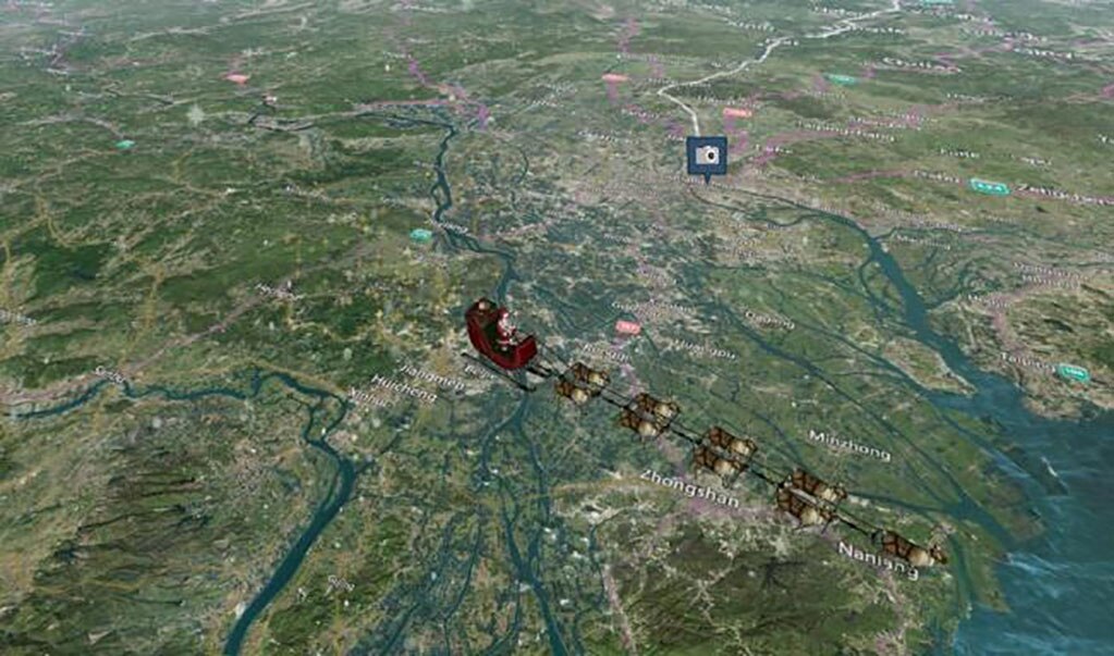 Sigue el recorrido de ​Santa Claus en tiempo real
