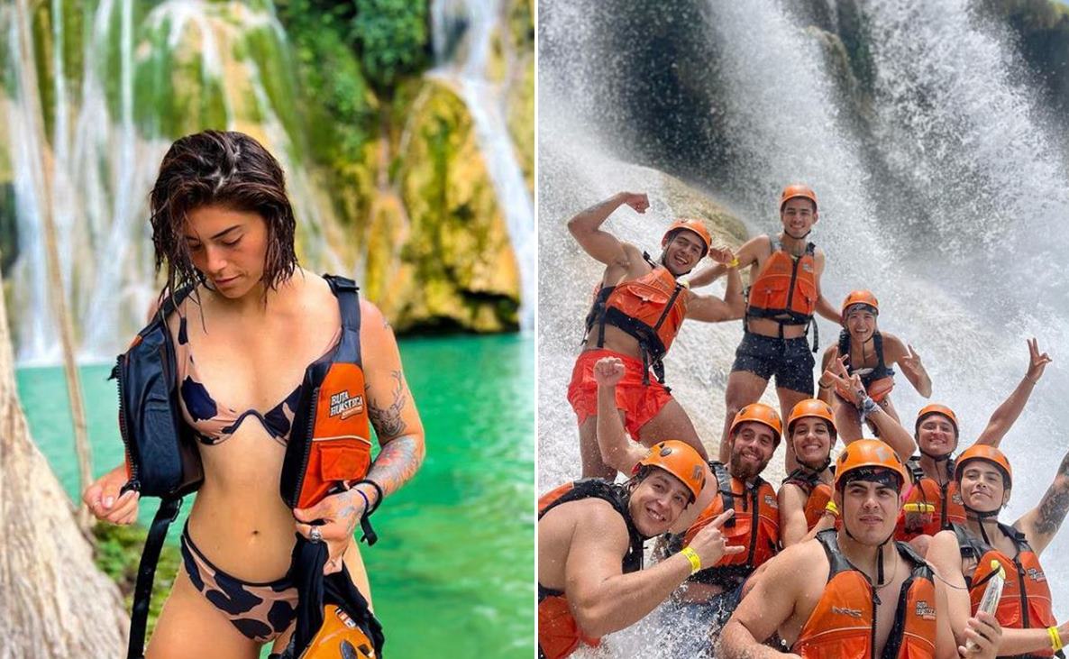 Atletas de Exatlón comparten fotos de su aventura en la Huasteca potosina. Foto: Especial