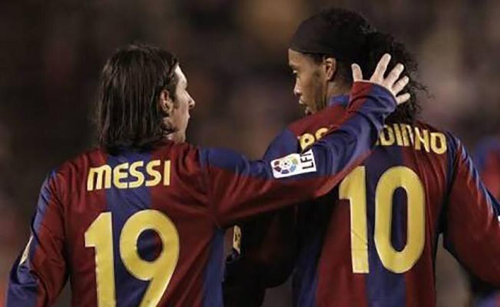 Emotivo mensaje de Messi a Ronaldinho