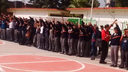 Alumnos participan en macrosimulacro en CBTis 121