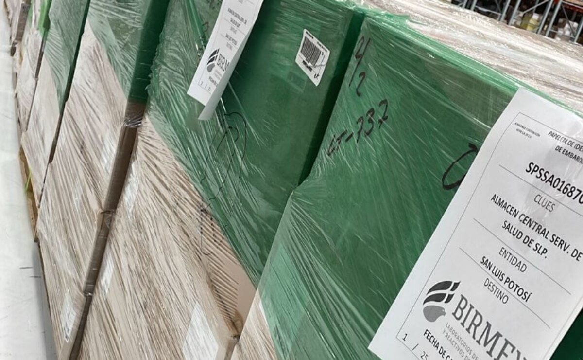 La empresa Laboratorios de Biológicos y Reactivos de México S. A. de C. V. conocida como Birmex, aseguró que al cierre de la semana pasada se cuenta con un abasto de insumos y medicamentos. Foto: Especial