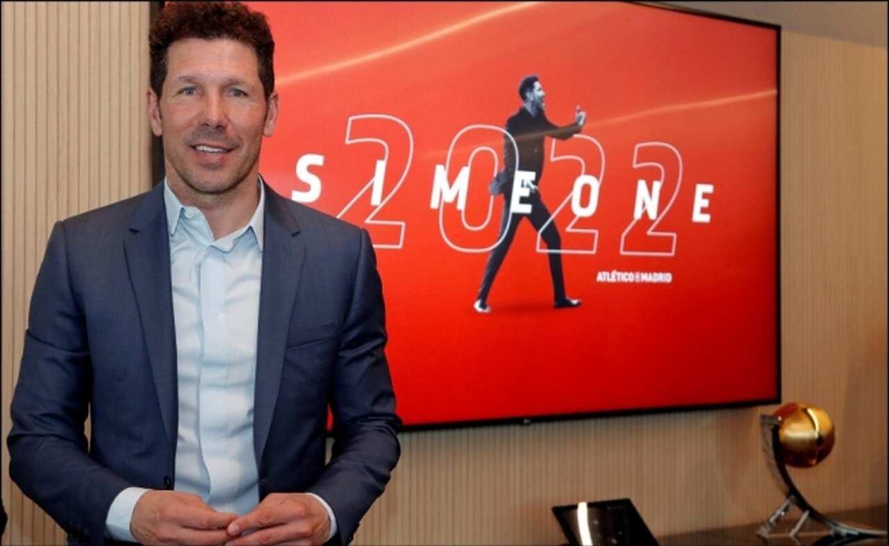  Diego Simeone renueva con el Atlético hasta 2022