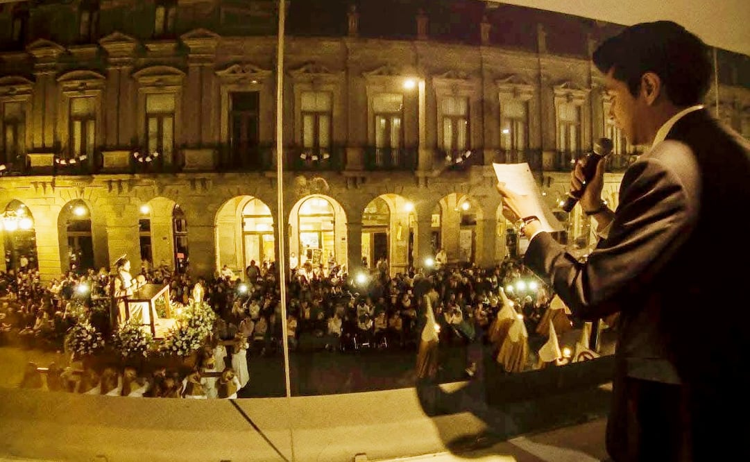 Pregoneros de la Procesión del Silencio de SLP. Foto: Cortesía Juan Velázquez
