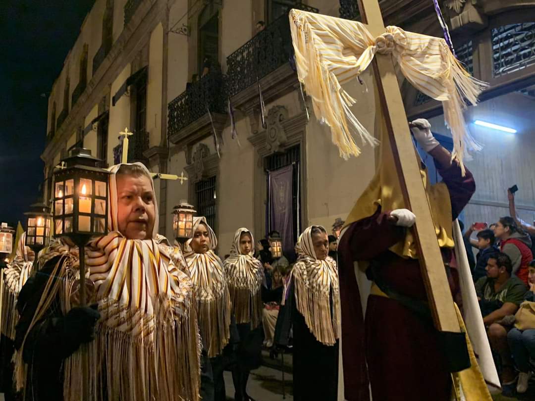 Se considera que, en la capital de San Luis Potosí, se ejecuta la segunda mejor Procesión del Silencio del mundo. Foto: Secretaria de Cultura de SLP