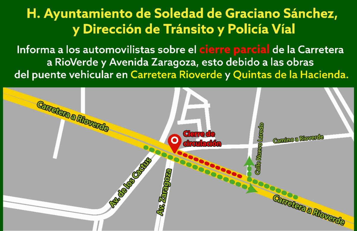 Estas son las rutas alternas por el cierre de la carretera Rioverde en San Luis Potosí