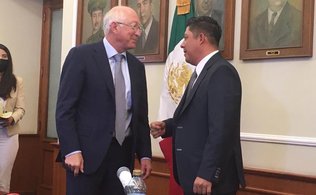 Aplaude embajador de Estados Unidos estrategia de seguridad de San Luis Potosí. Fotos: Samuel Estrada