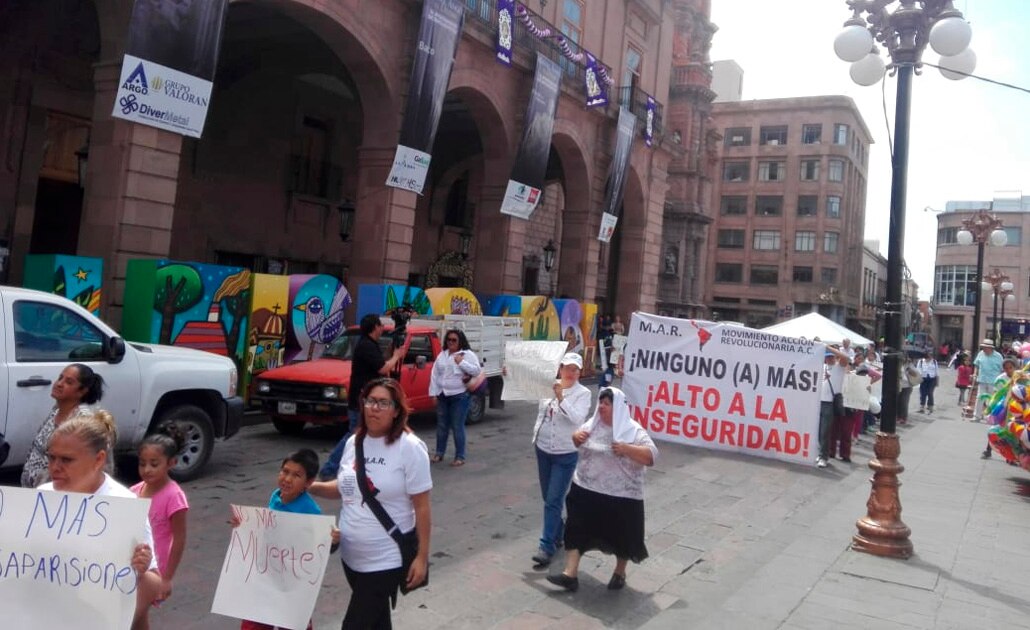 Potosinos protestan por feminicidios e inseguridad