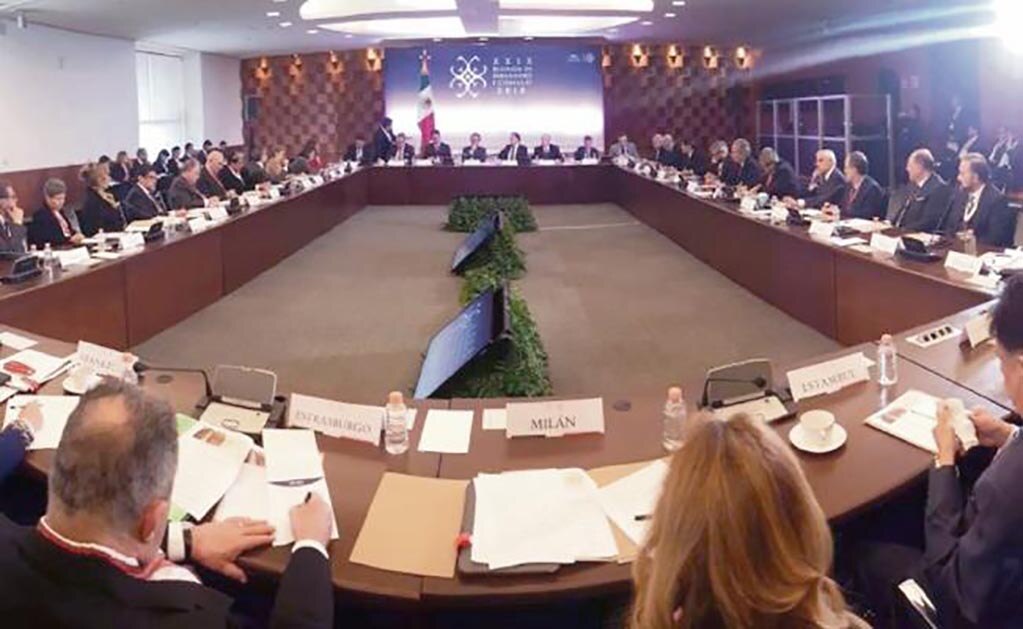 Encuentro anual. En la Secretaría de Relaciones Exteriores se llevan a cabo las reuniones regionales de embajadores y cónsules. (TOMADA DE TWITTER)