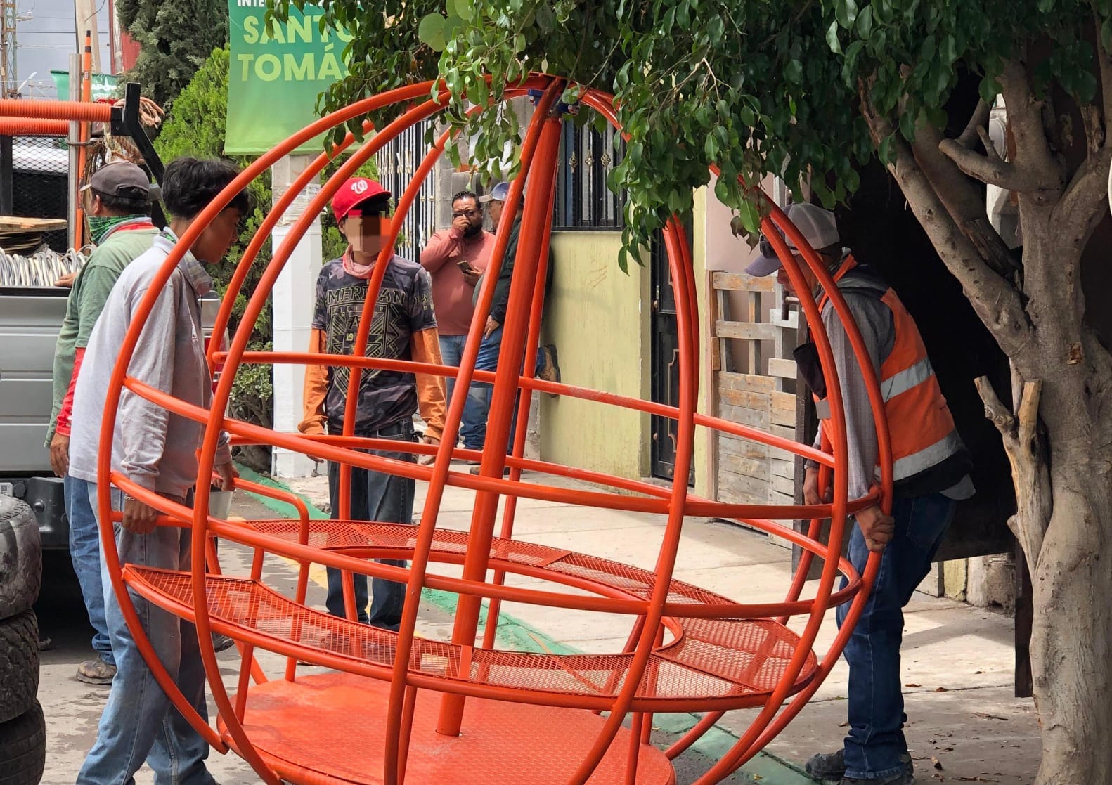 El juego infantil fue removido para darle mantenimiento