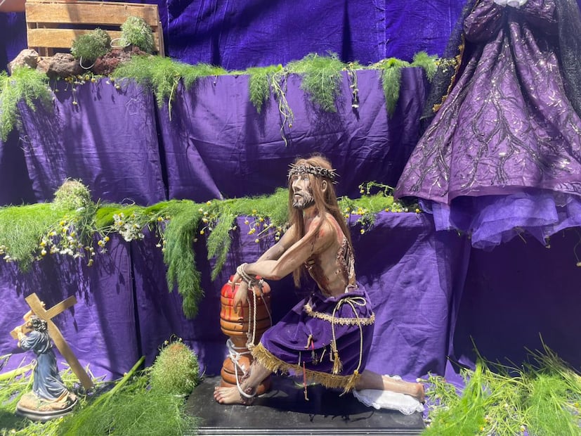 El altar de Dolores es representativo de la Semana Santa