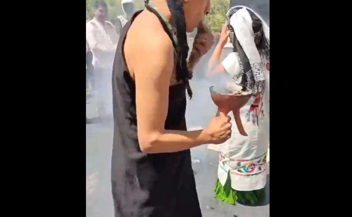 VIDEO Realizan ritual de sacrificio en el Senado… y senador de Morena justifica "usos y costumbres"