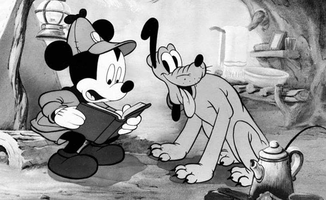 DIbujo de Mickey Mouse y Pluto. Foto: AP Photo/Walt Disney Co
