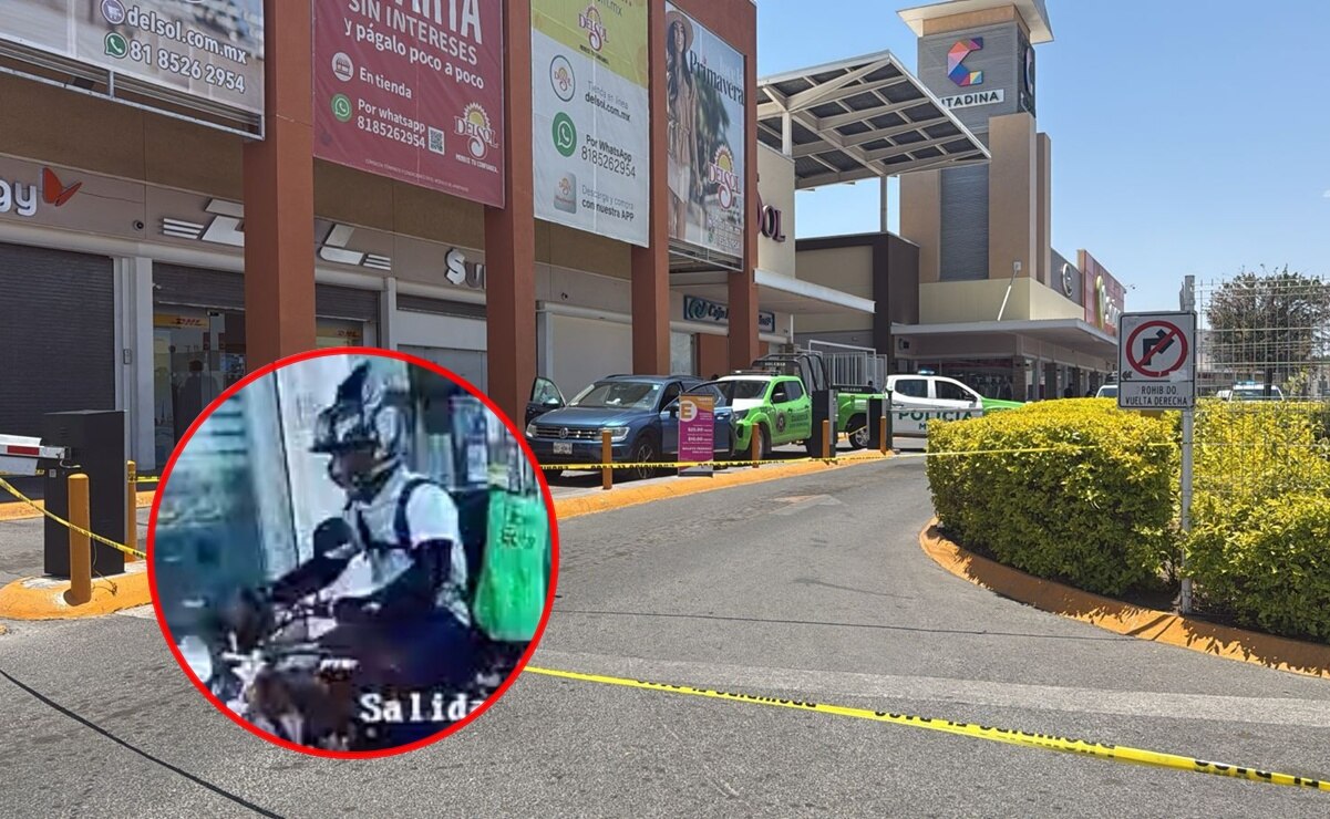 Frustran intento de robo en Plaza Citadina en SLP; presunto ladrón parecía repartidor de comida