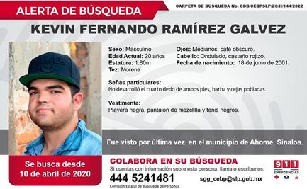 Confirman Rastreadoras de Sinaloa que joven en situación de calle en SLP no es Kevin Ramírez