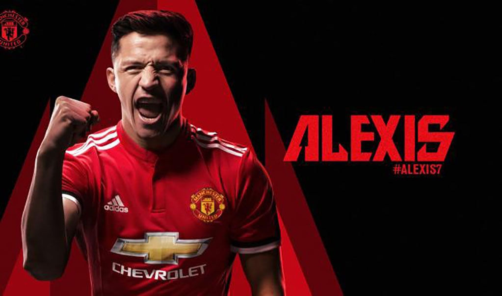 Alexis Sánchez, nuevo jugador del Manchester United
